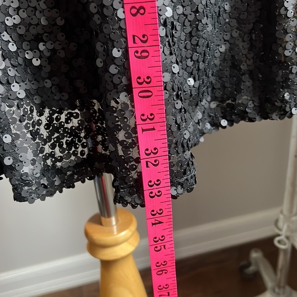 Matte Sequin Holiday Dress - Picture 10 of 10